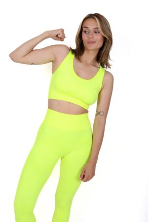 Melanj Kadın Dikişsiz Günlük Spor Sütyeni, Crop Top Büstiyer - Görsel 3