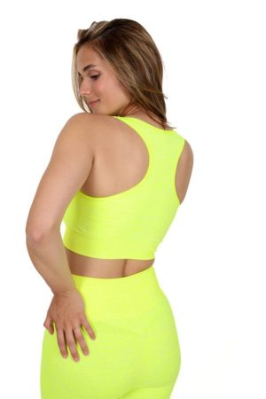 Melanj Kadın Dikişsiz Günlük Spor Sütyeni, Crop Top Büstiyer - Görsel 5