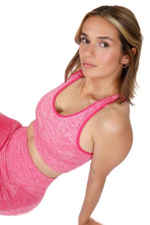 Melanj Kadın Dikişsiz Günlük Spor Sütyeni, Crop Top Büstiyer - Görsel 9
